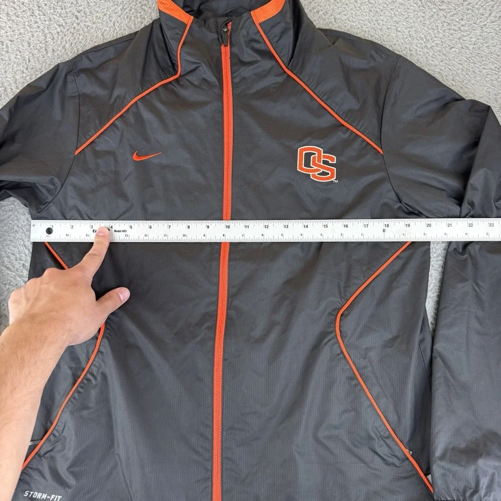 Oregon State Beavers Jacket Womens  Medium Black Nike Windbreaker Softshell Coat